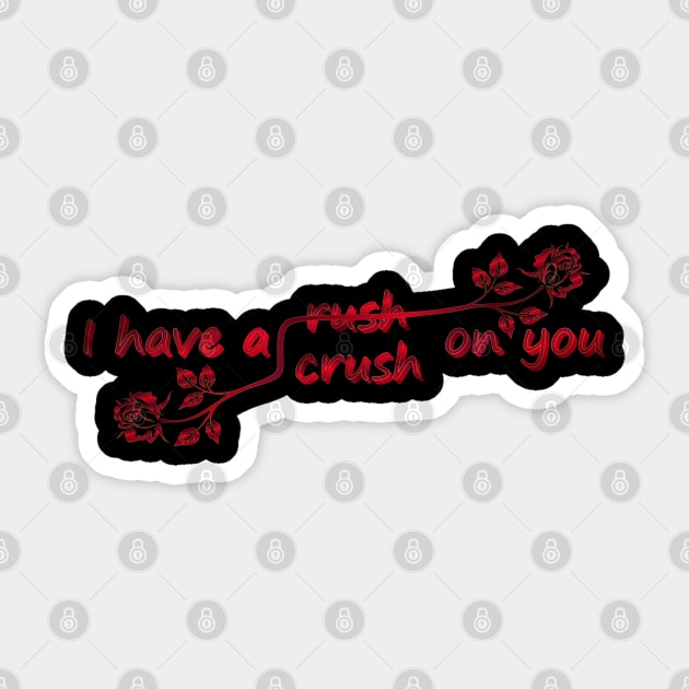 I have a crush on you, Love at First Sight Sticker by K0tK0tu